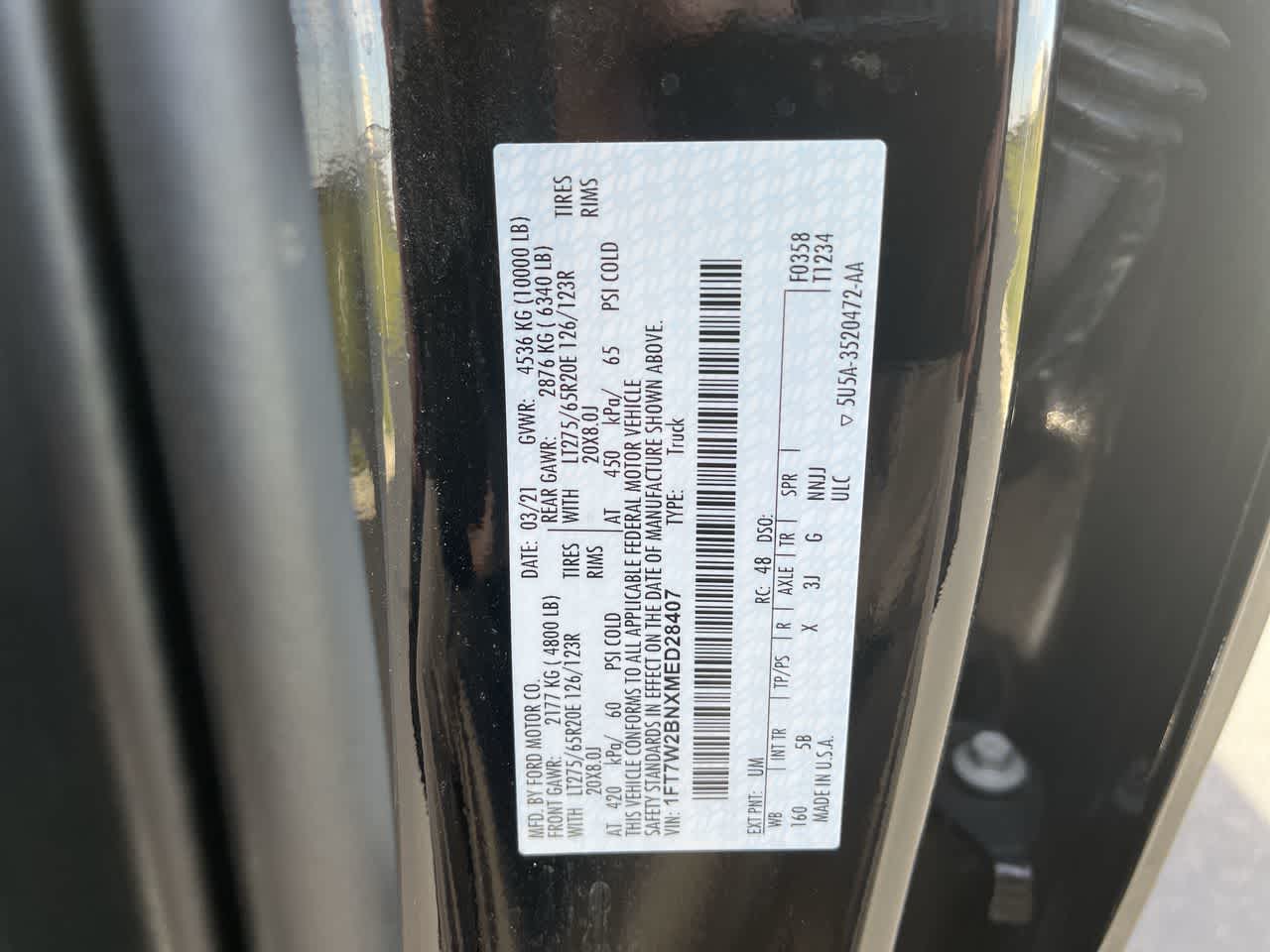 2021 Ford Super Duty F-250 Pickup LARIAT