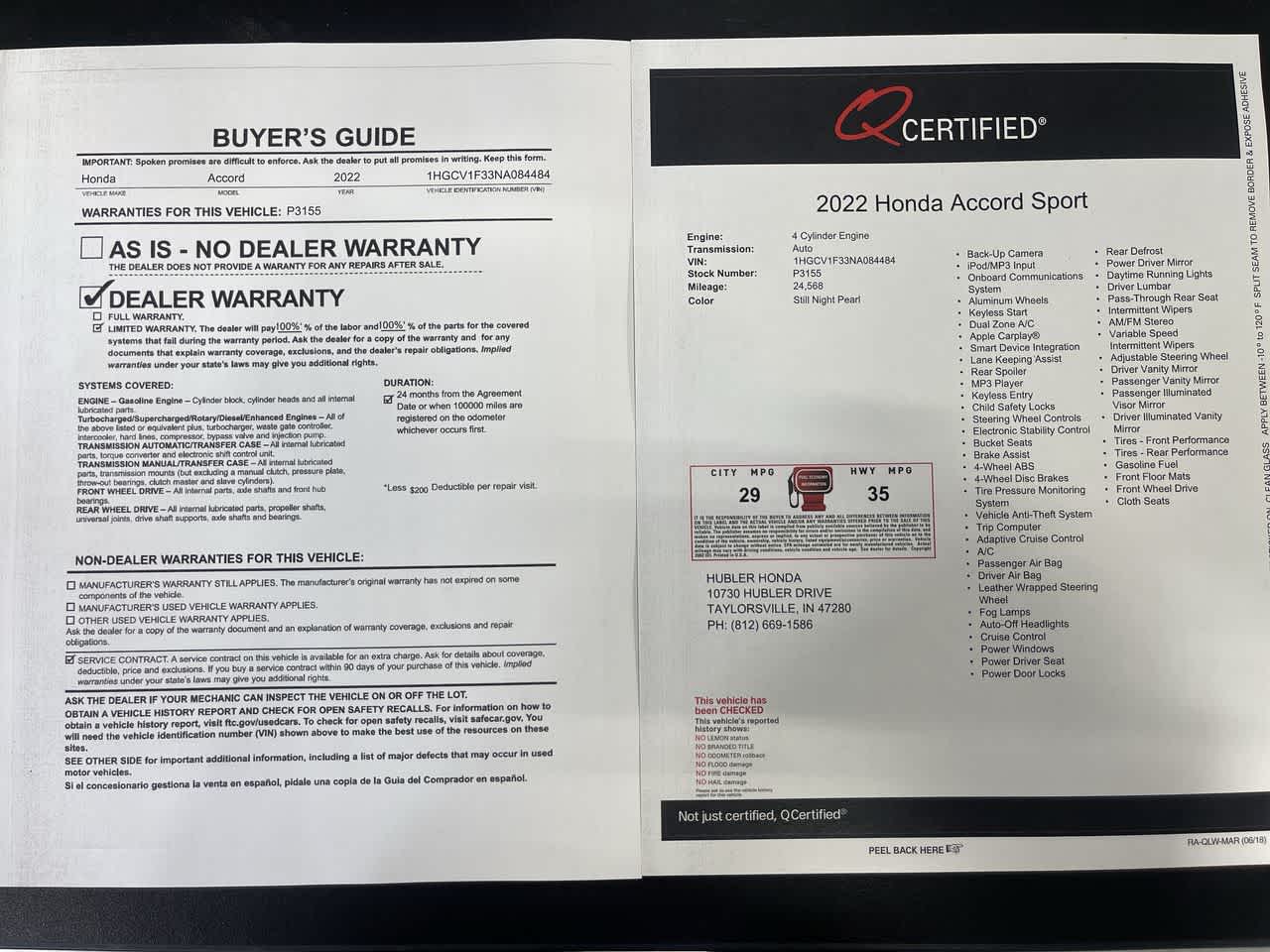 2022 Honda Accord Sport