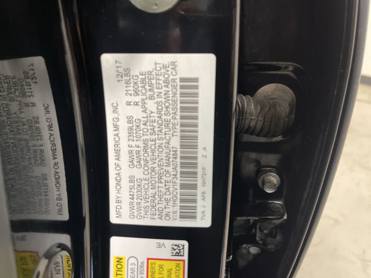 2018 Honda Accord Sedan Sport 1.5T
