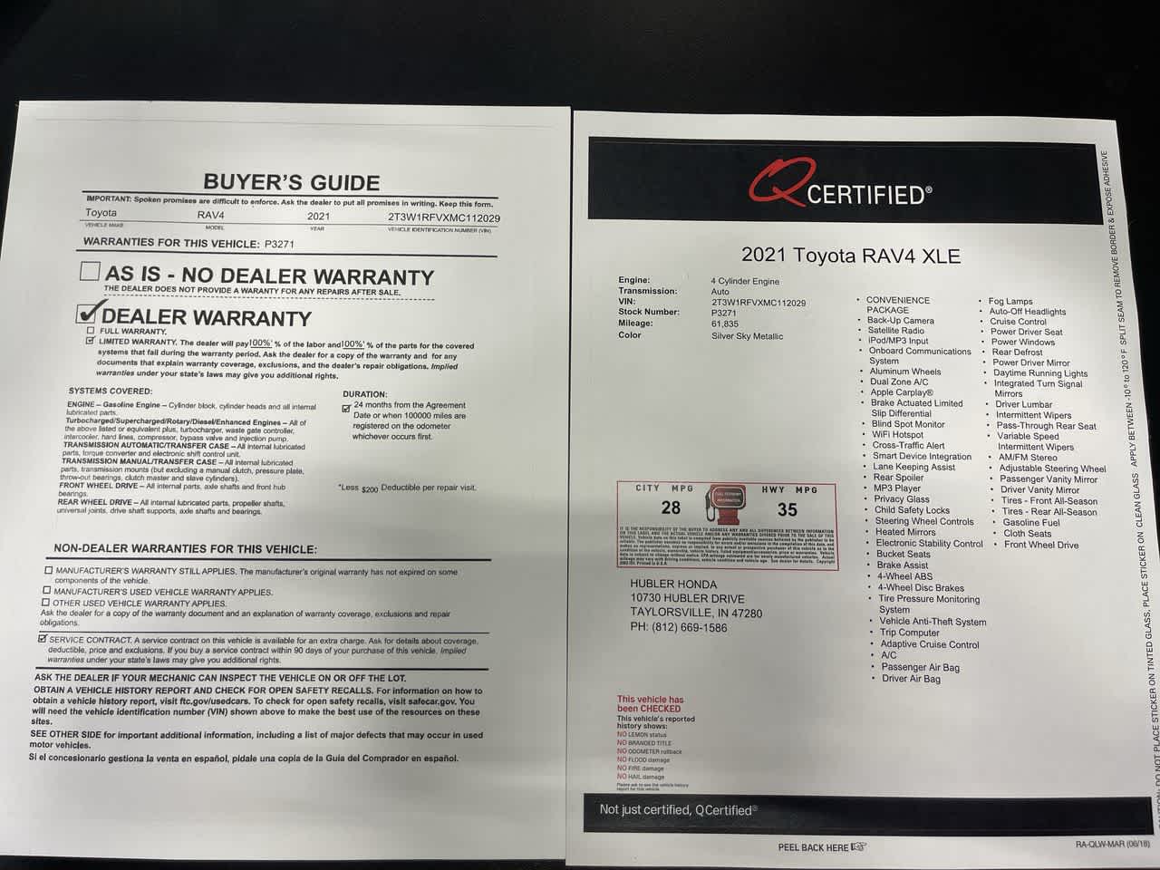 2021 Toyota RAV4 XLE