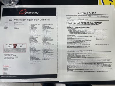 2021 Volkswagen Tiguan SE R-Line Black