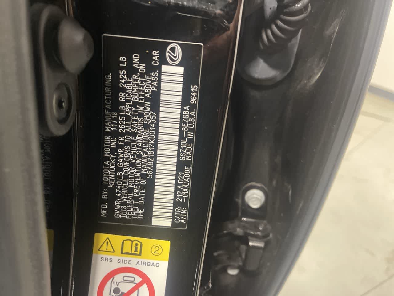 2019 Lexus ES 350 ES 350