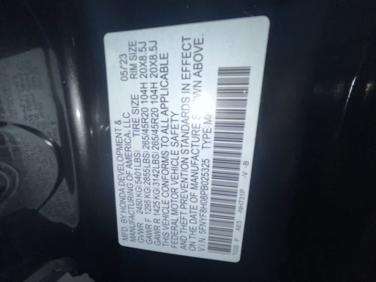 2023 Honda Passport Elite