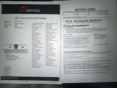 2021 Kia Sorento SX Prestige