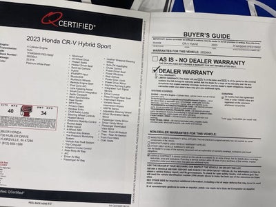2023 Honda CR-V Hybrid Sport