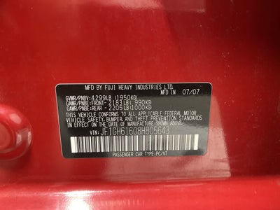 2008 Subaru Impreza i