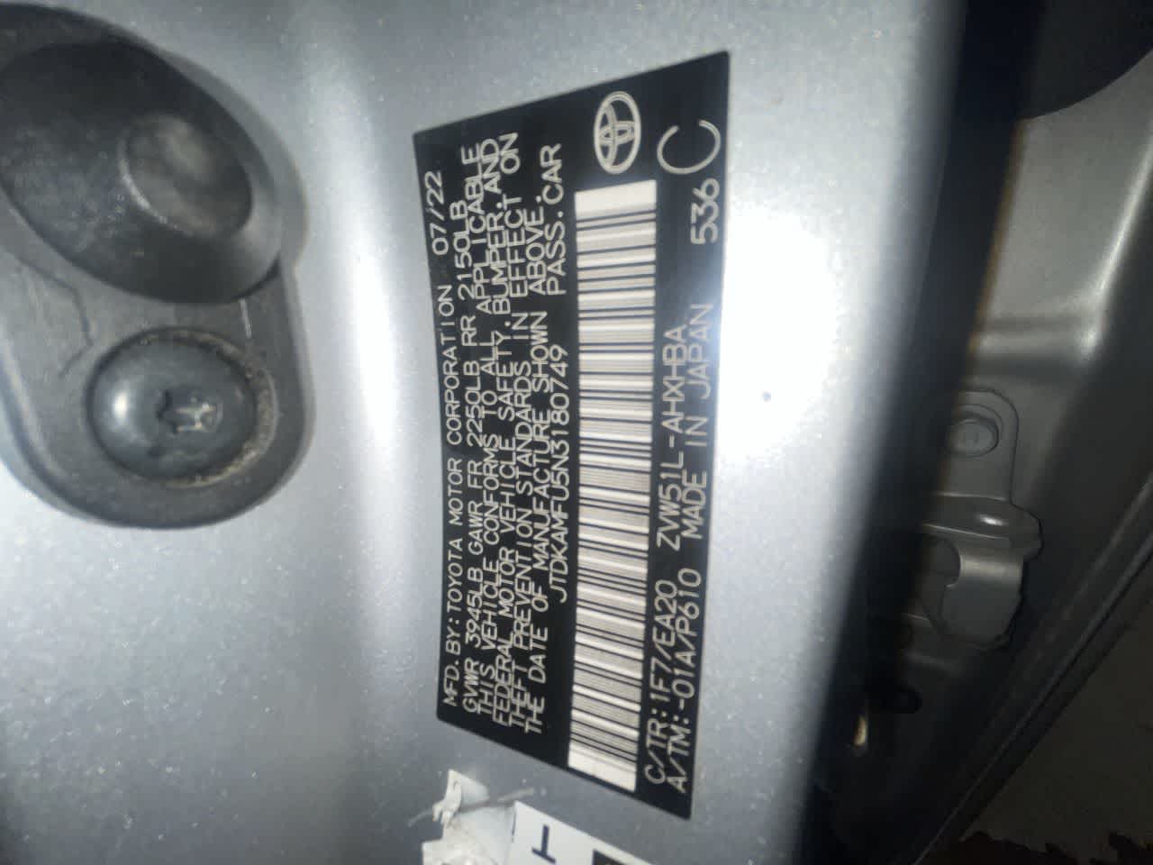 2022 Toyota Prius XLE