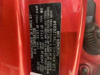 2022 Kia Stinger GT1