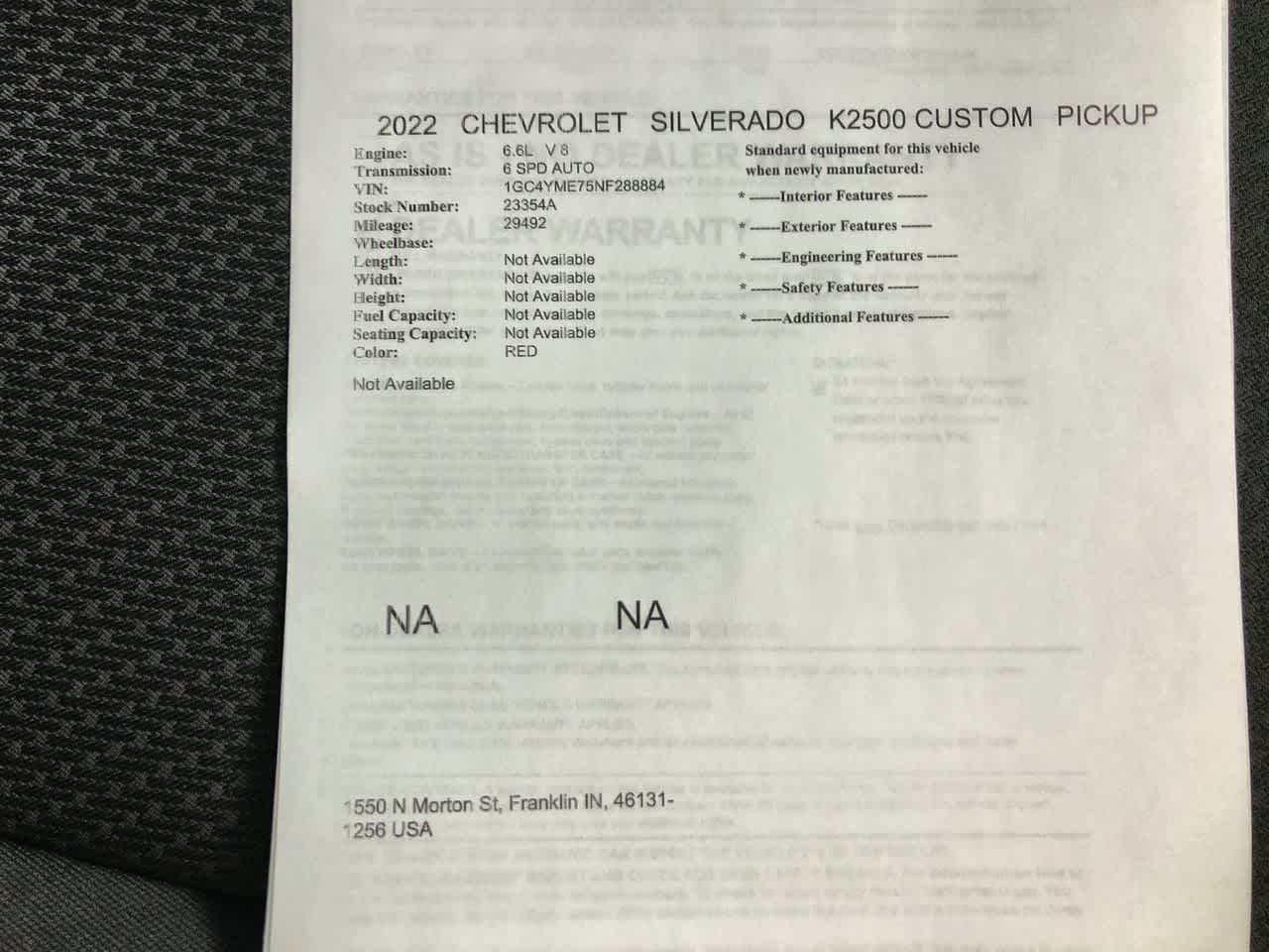 2022 Chevrolet Silverado 2500 HD Custom