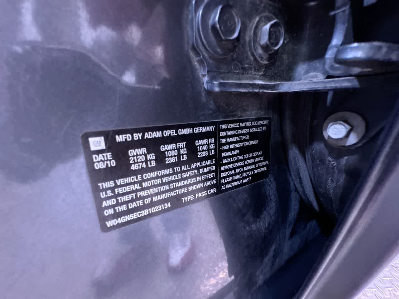 2011 Buick Regal CXL RL1