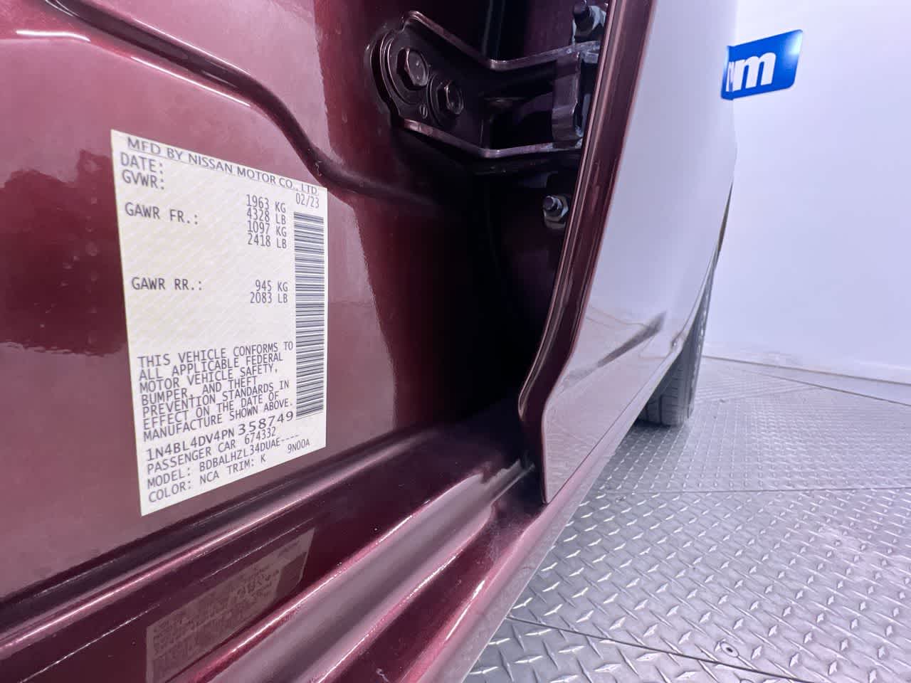 2023 Nissan Altima 2.5 SV