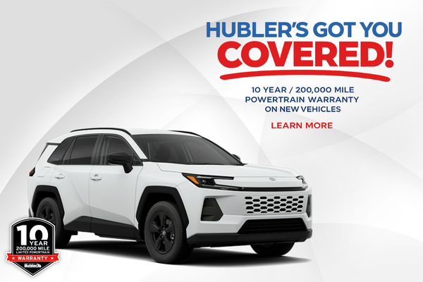 Hubler 10 year, 200,000 mile Powertrain Warranty.